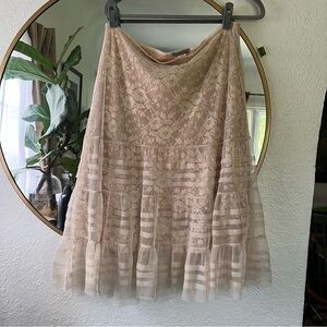 Casadei lace and tulle skirt